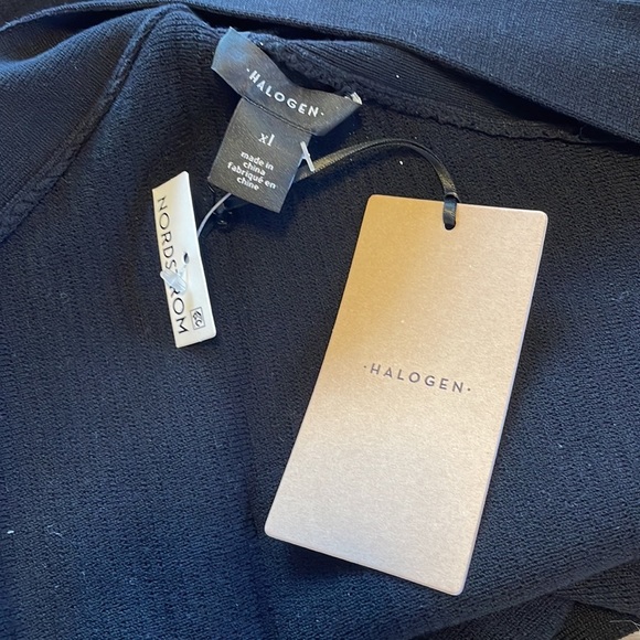 NWT HALOGEN Cross Neck Halter Sweater Tank - Picture 3 of 3